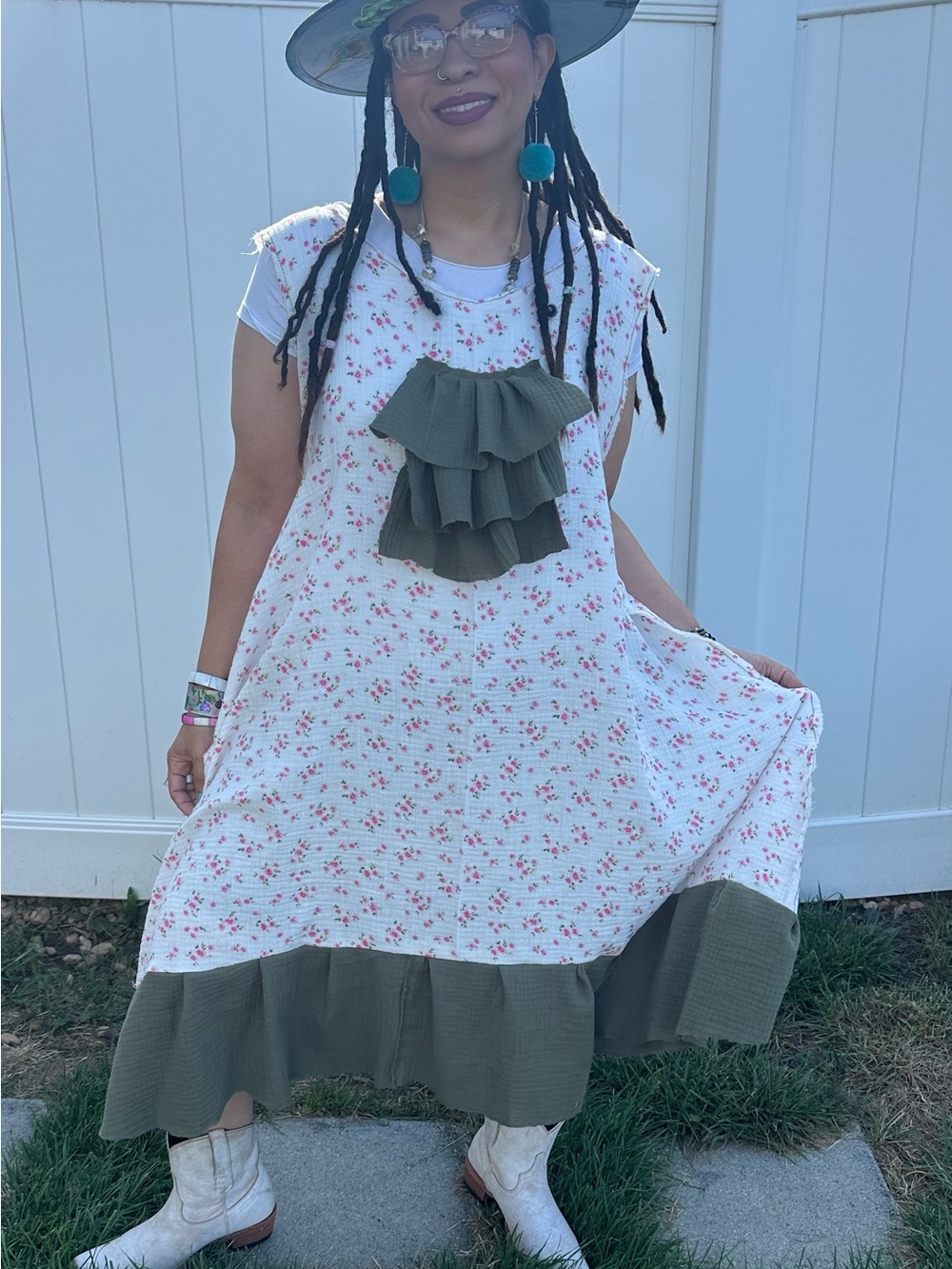 Boho cotton dress